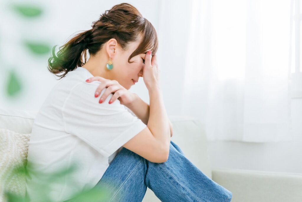 コンプレックスに悩む女性